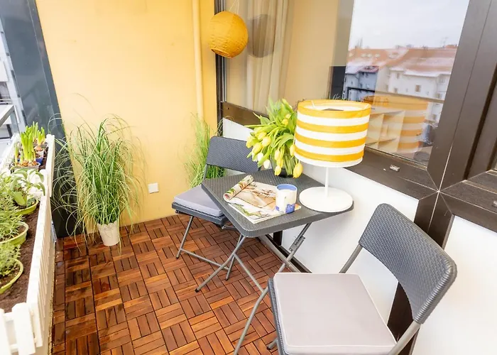 - Noahs - Balkon - Kueche - Parkplatz 公寓